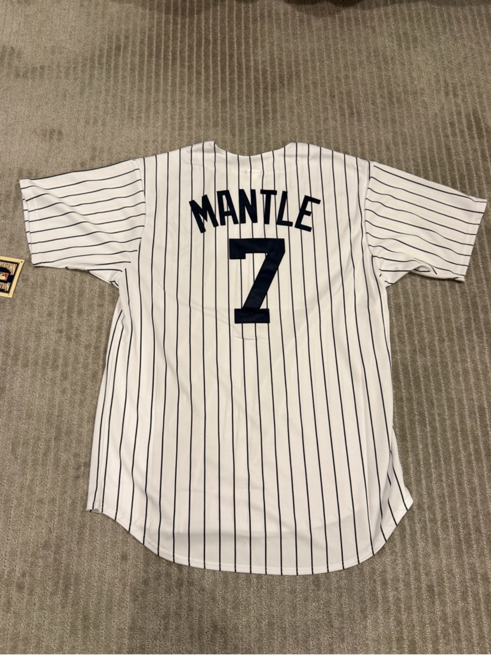 Cooperstown Majestic Mickey Mantle #7 Pinstripe Baseball Jersey